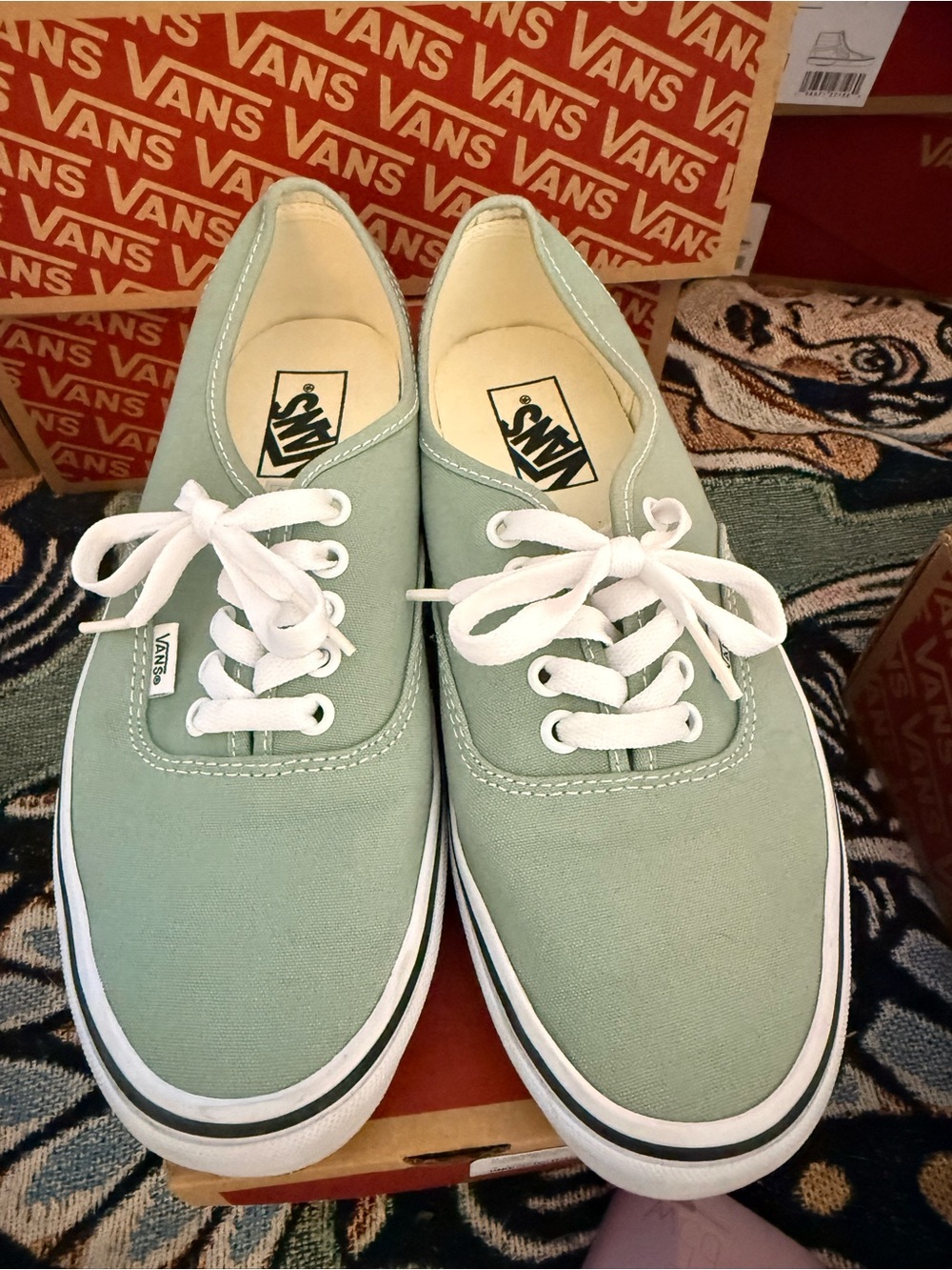 BRAND NEW Vans Authentic Sneakers  Color Theory Iceberg Womens 9.5/Mens 8 - Picture 2 of 7